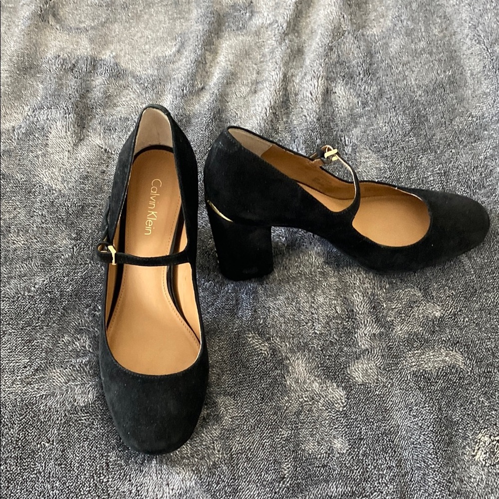Calvin Klein Women's Black Mary Jane Heels
